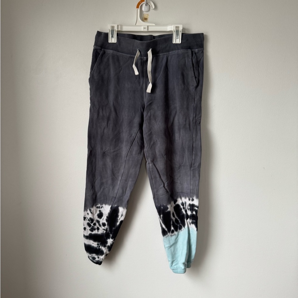Electric & Rose Tie-Dye Joggers in Black and Blue